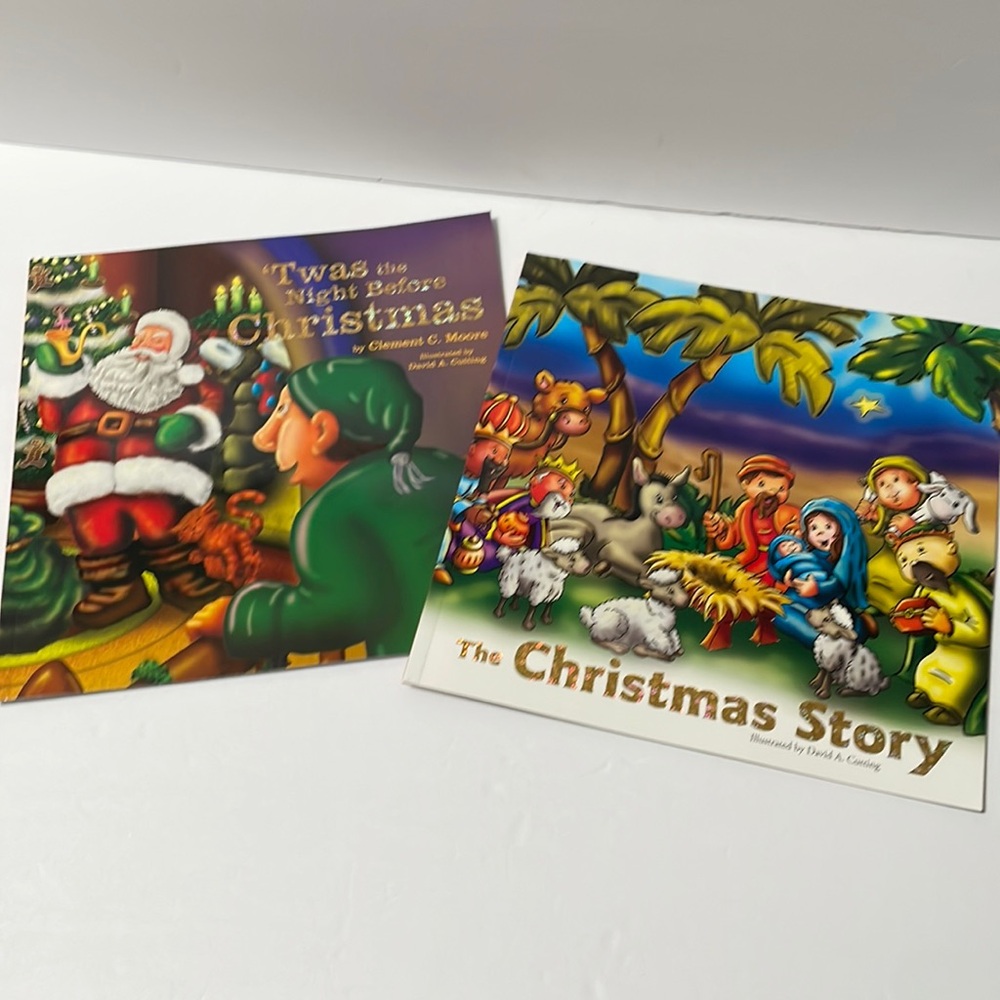 Christmas Book Set of 2 NEW